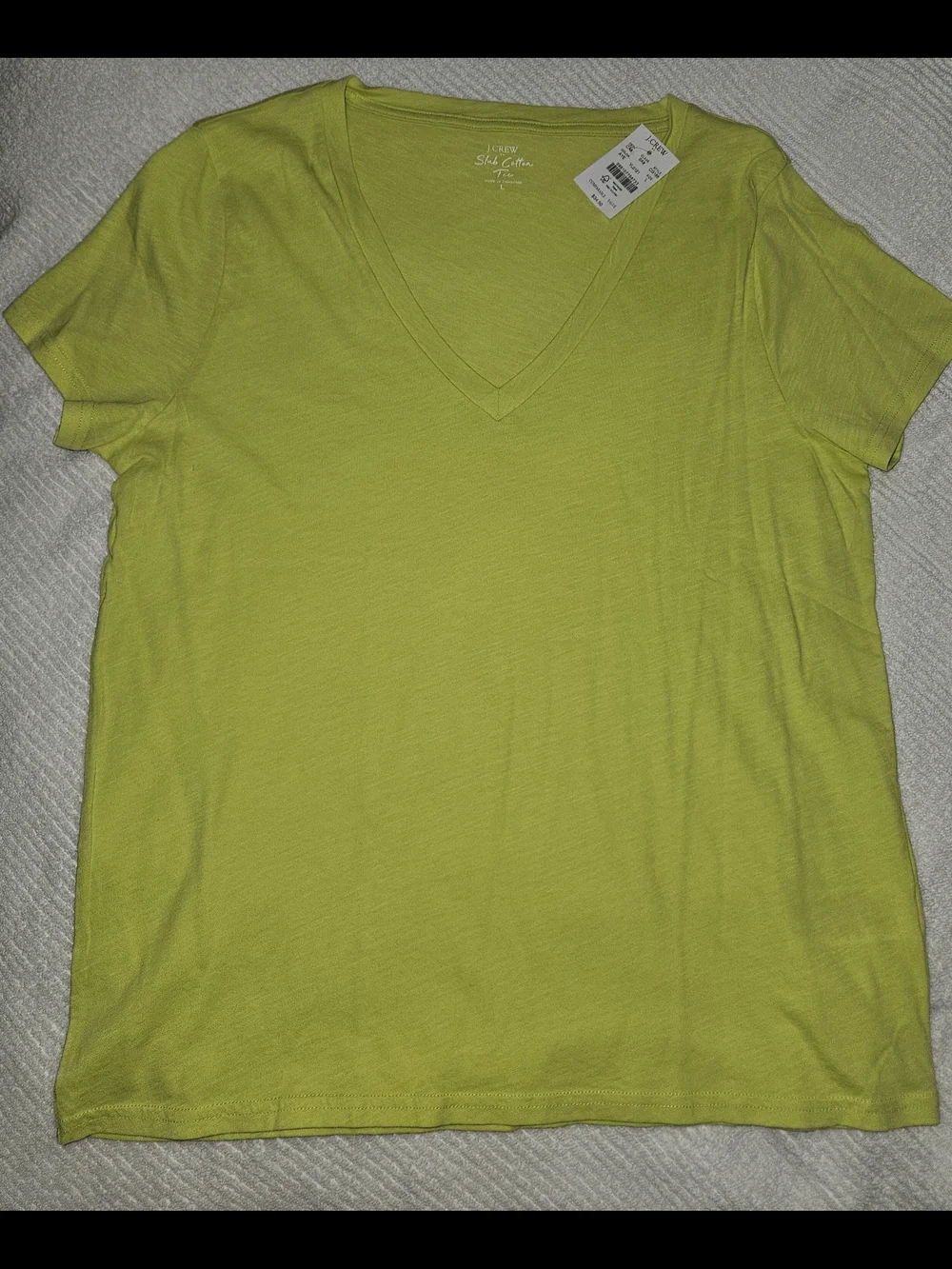 J. Crew Short Sleeve Tees in Lime and Pale Pink Bundle
